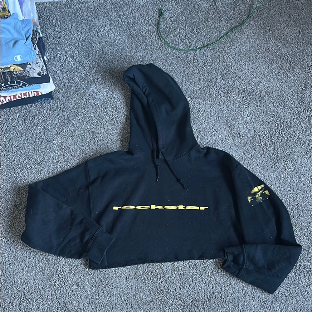 Medium post Malone rockstar cropped hoodie